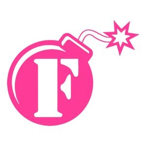Pink F Bomb 6Wx4.8H Premium permanent vinyl decal
